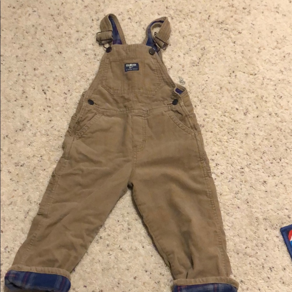OshKosh corduroy lined overalls